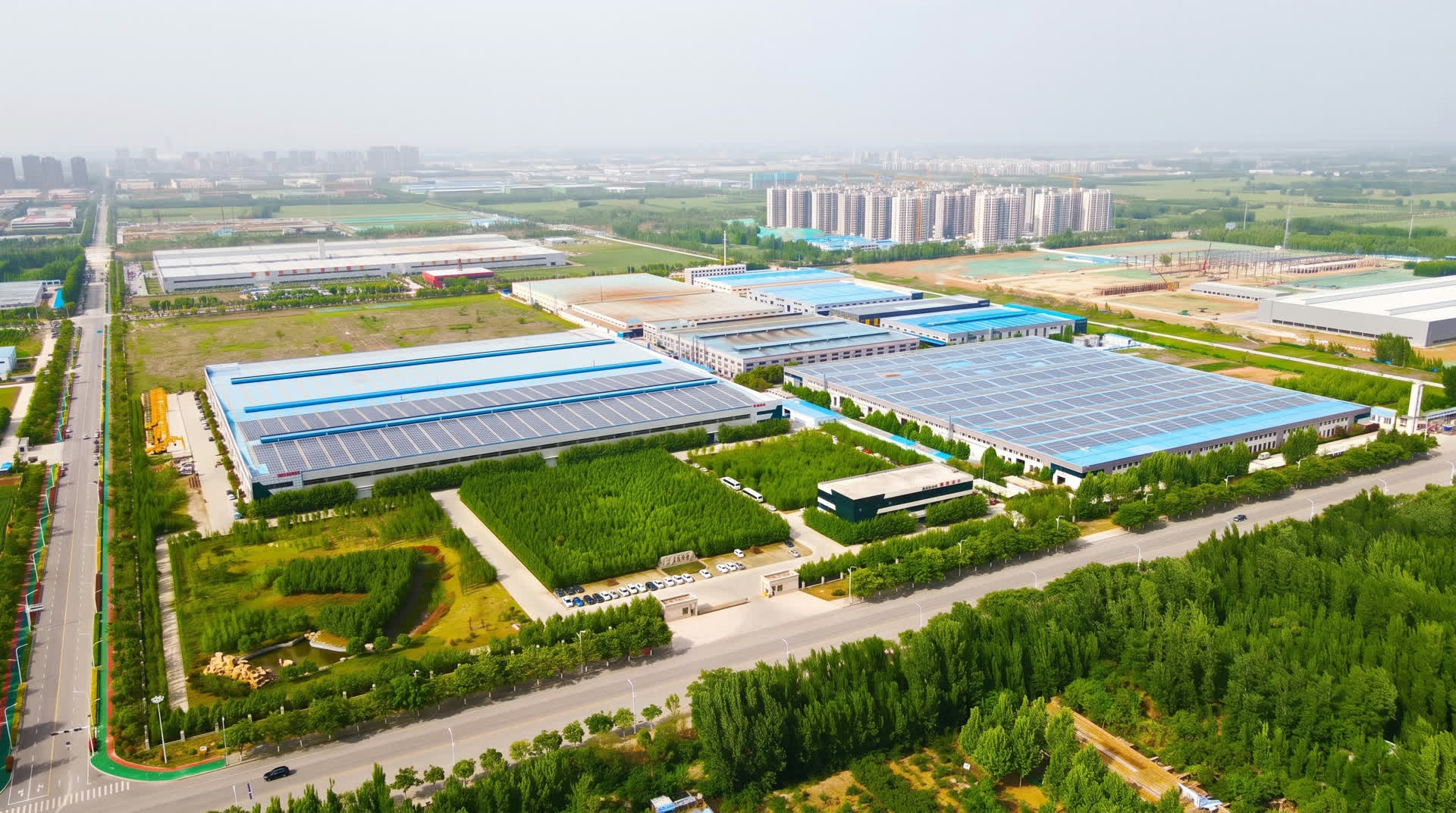 Aerial view of the TOUGHNEER factory campus